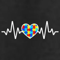 Heartbeat Autism Awareness Heart Adult Drive Performance Visor