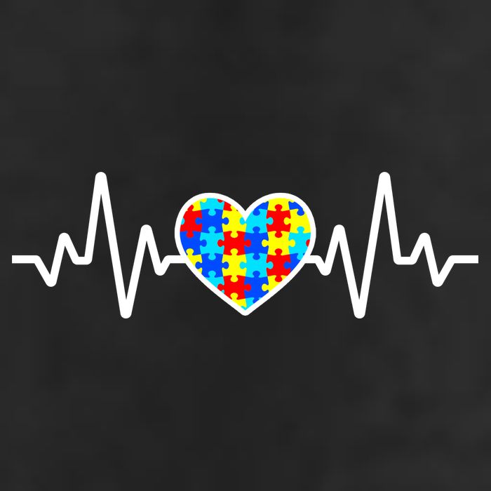 Heartbeat Autism Awareness Heart Adult Drive Performance Visor