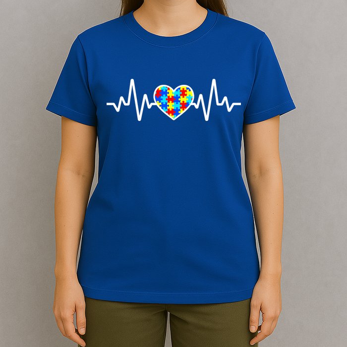 Heartbeat Autism Awareness Heart T-Shirt
