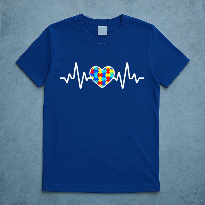 Heartbeat Autism Awareness Heart T-Shirt