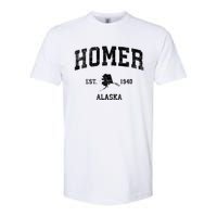 Homer Alaska Ak Vintage Established Sports Design Softstyle CVC T-Shirt