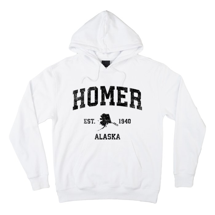 Homer Alaska Ak Vintage Established Sports Design Hoodie