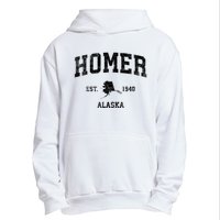 Homer Alaska Ak Vintage Established Sports Design Urban Pullover Hoodie