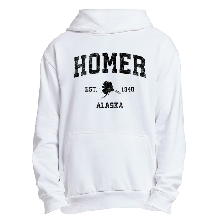 Homer Alaska Ak Vintage Established Sports Design Urban Pullover Hoodie