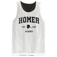 Homer Alaska Ak Vintage Established Sports Design Mesh Reversible Basketball Jersey Tank