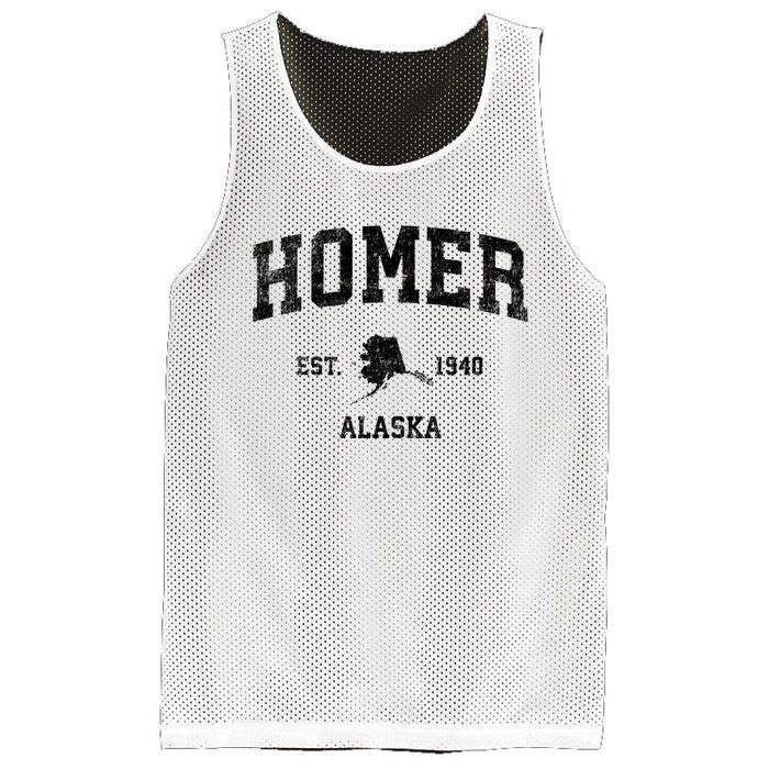 Homer Alaska Ak Vintage Established Sports Design Mesh Reversible Basketball Jersey Tank