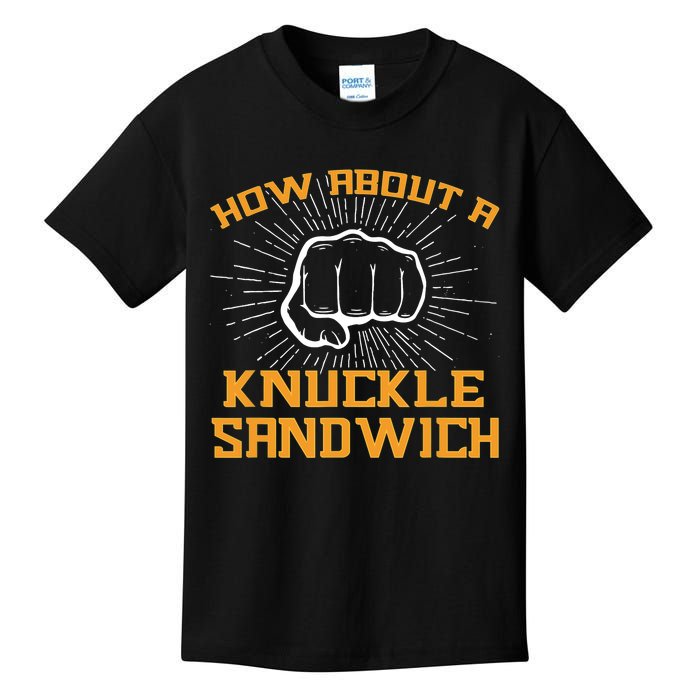 How About A Sandwich Knuckle – Fist To Face Kids T-Shirt