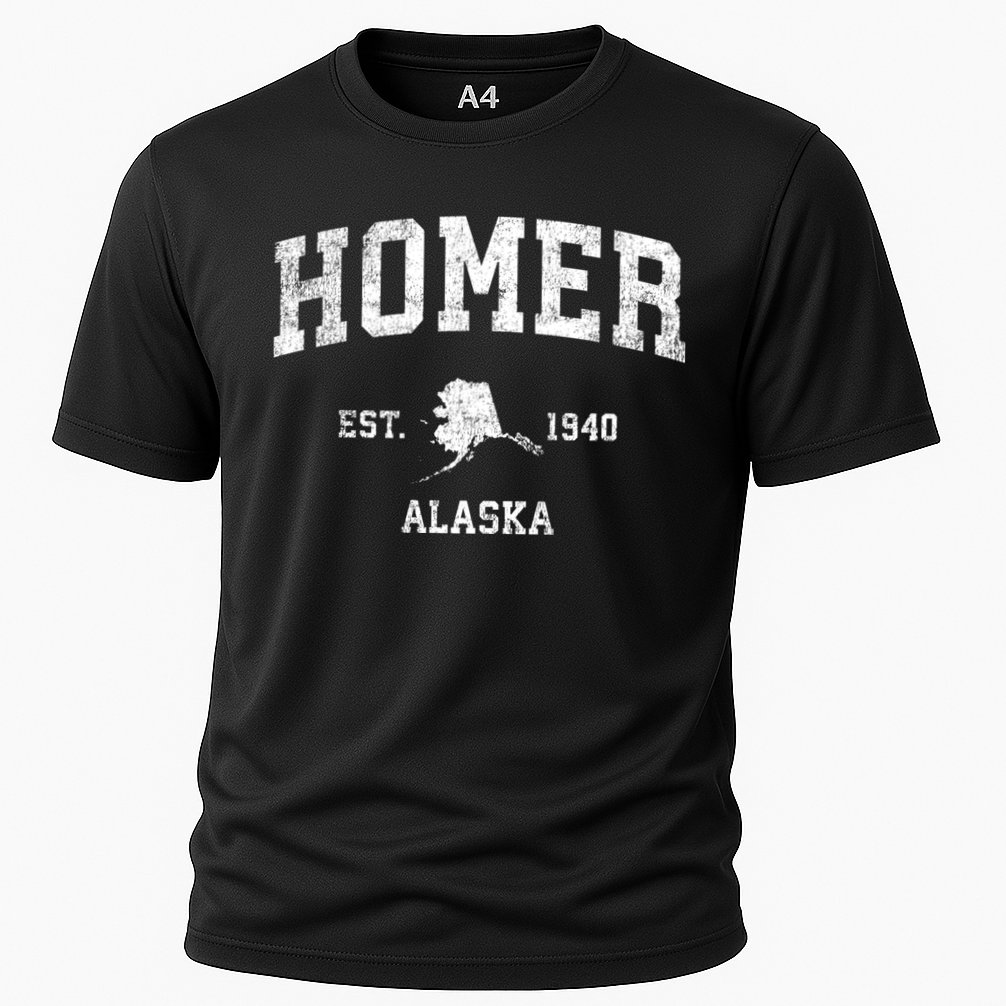 Homer Alaska Ak Vintage Sports Performance Shirt