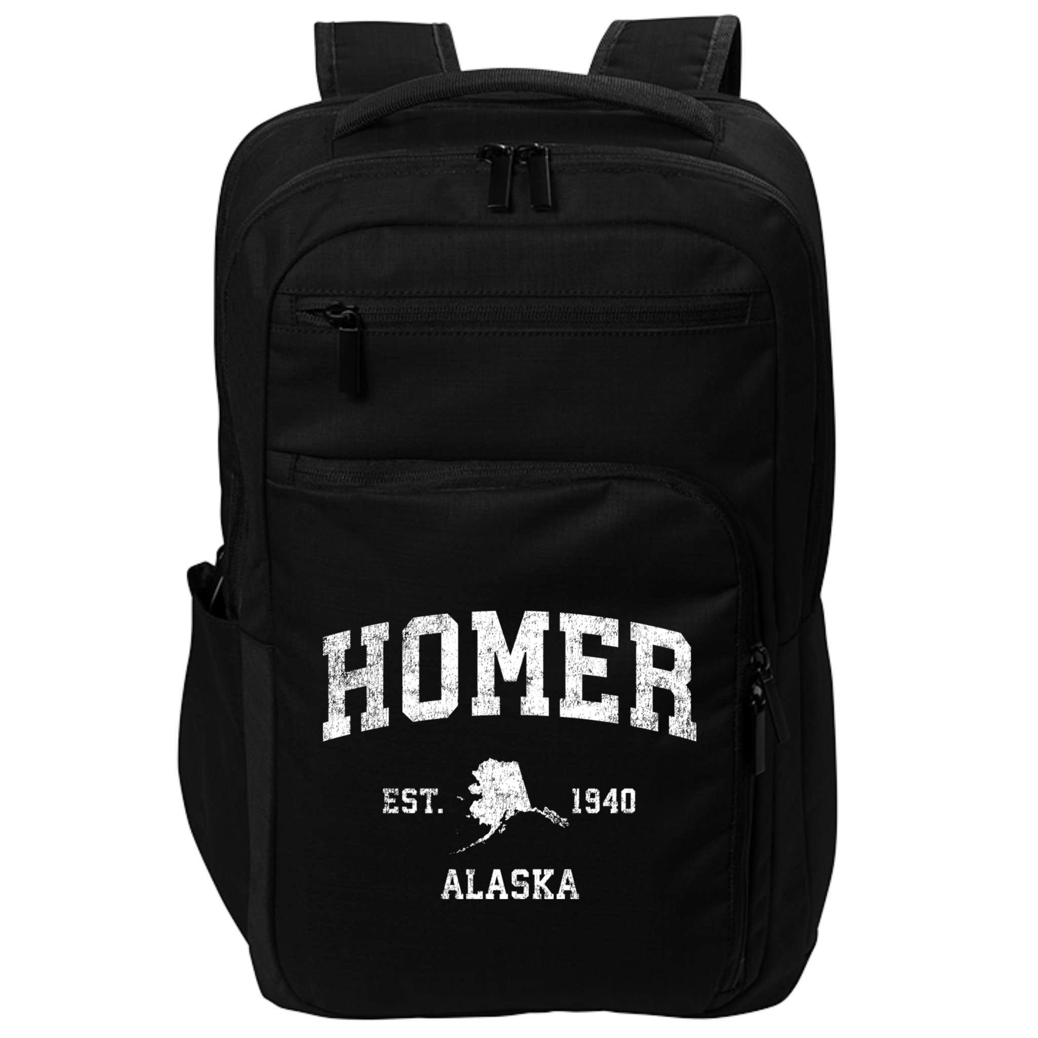 Homer Alaska Ak Vintage Sports Impact Tech Backpack