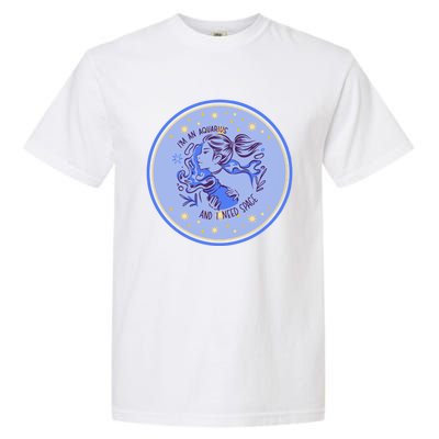 Horsocope Astrology Aquarius Gift Garment-Dyed Heavyweight T-Shirt