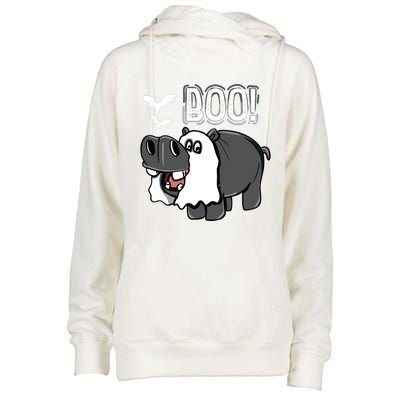 Hippo Africa Animal Hippopotamus Halloween Costume Womens Funnel Neck Pullover Hood