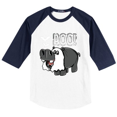 Hippo Africa Animal Hippopotamus Halloween Costume Baseball Sleeve Shirt