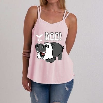 Hippo Africa Animal Hippopotamus Halloween Costume Women's Strappy Tank