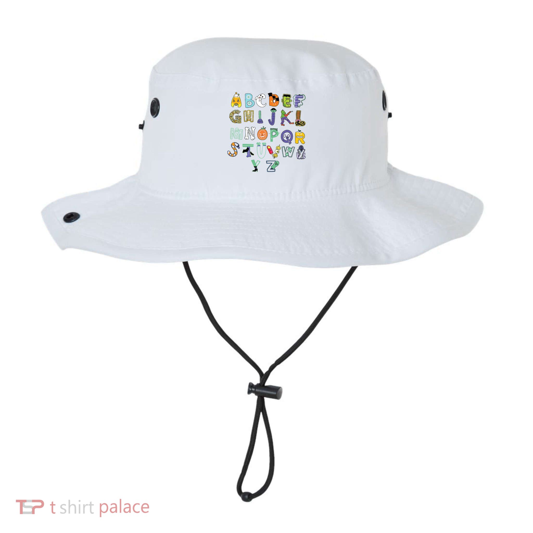 Halloween Alphabet ABC Teacher Costume Kids Bucket Hat