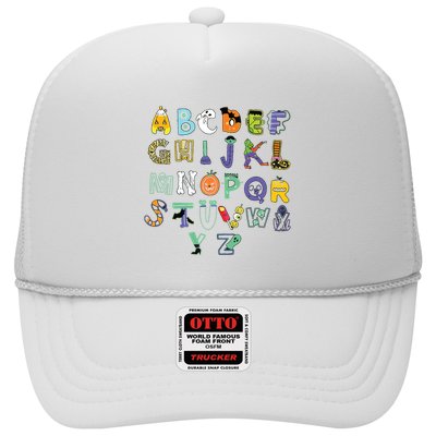 Halloween Alphabet ABC Teacher Costume Kids Trucker Hat