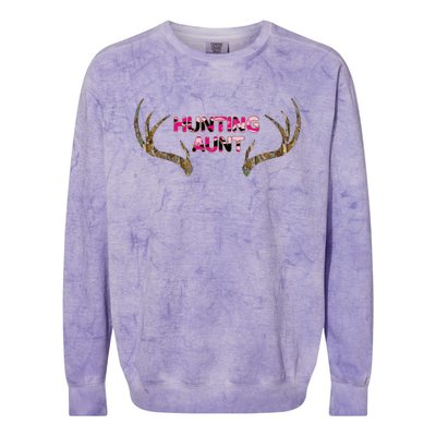 Hunting Aunt Auntie Colorblast Crewneck Sweatshirt