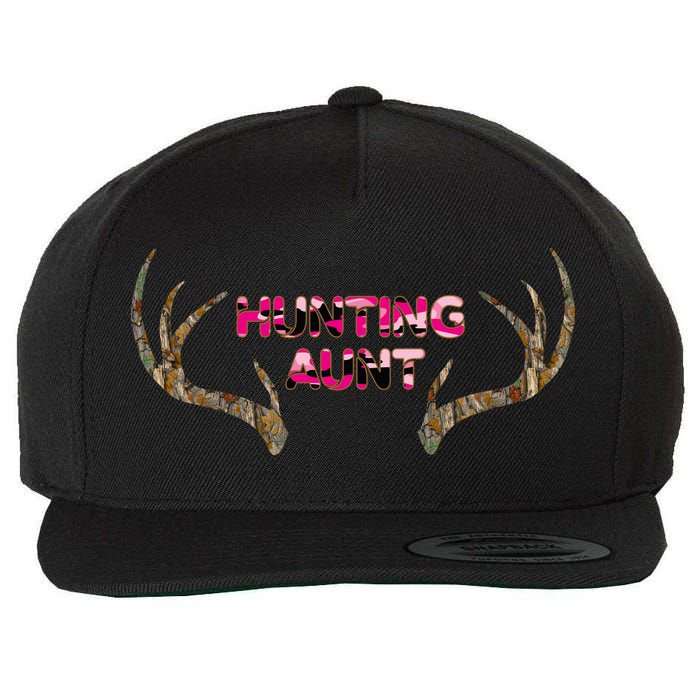 Hunting Aunt Auntie Wool Snapback Cap