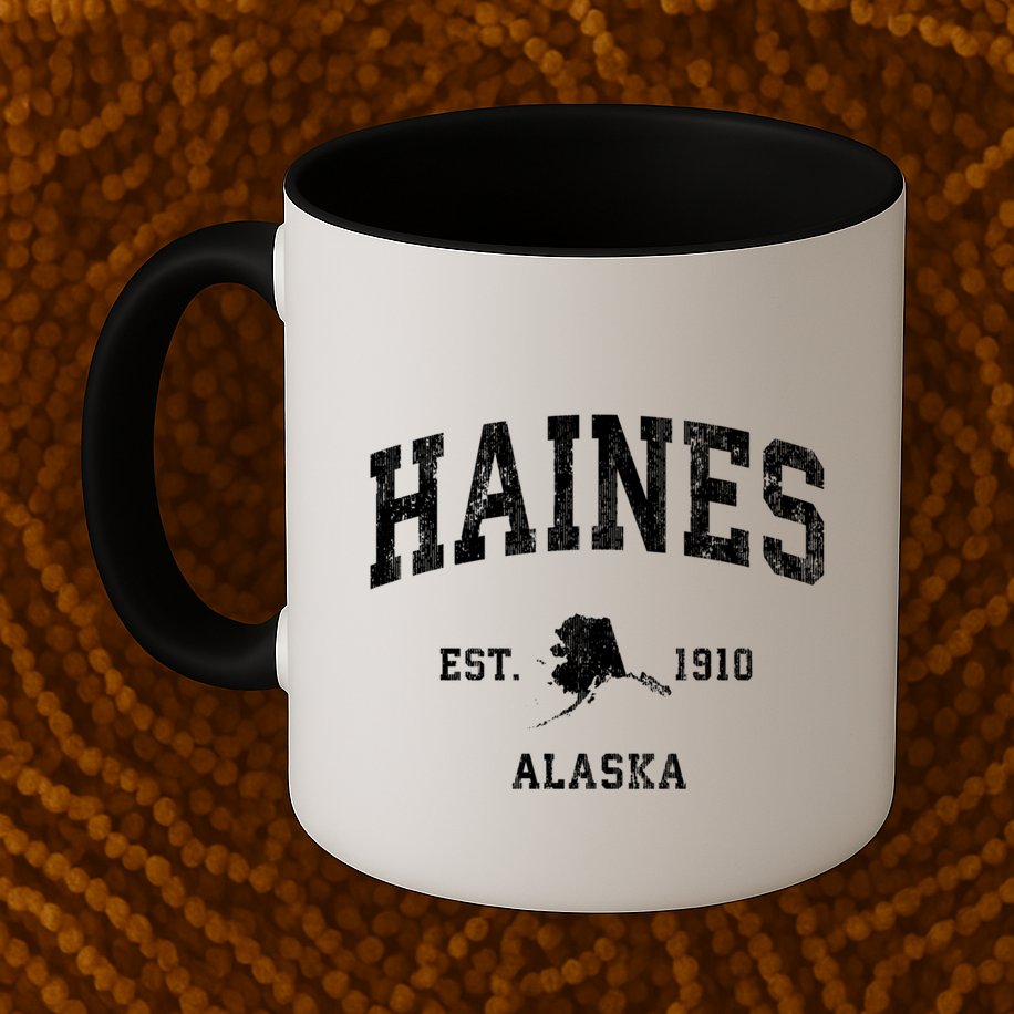 Haines Alaska Ak Vintage Athletic Sports Mug