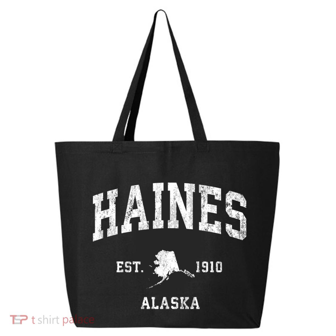 Haines Alaska Ak Vintage Athletic Sports 25L Jumbo Tote