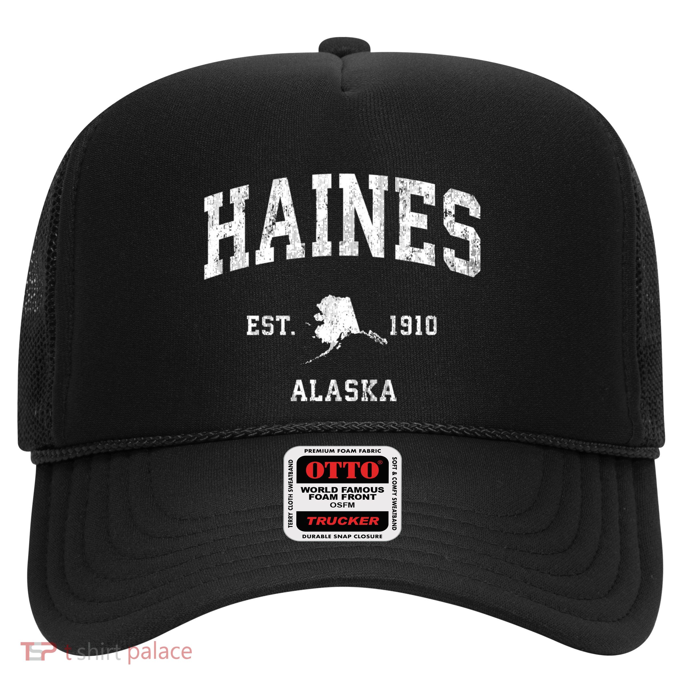 Haines Alaska Ak Vintage Athletic Sports Trucker Hat