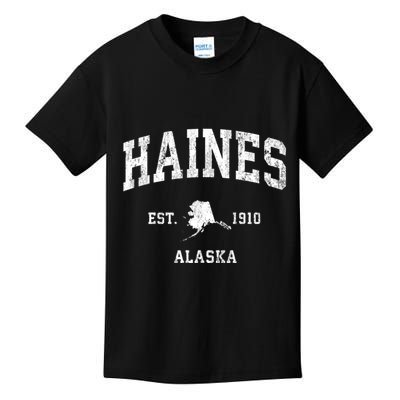 Haines Alaska Ak Vintage Athletic Sports Kids T-Shirt