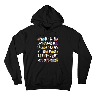 Halloween Alphabet Abcs Learning Kindergarten Teacher Hoodie