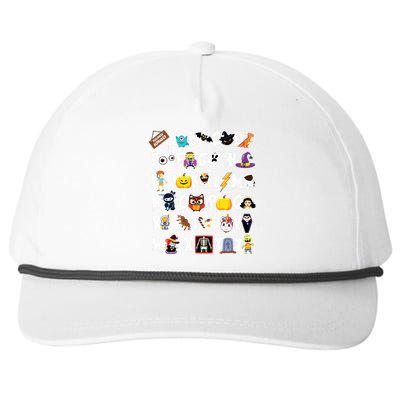 Halloween Alphabet Abcs Learning Kindergarten Teacher Snapback Five-Panel Rope Hat