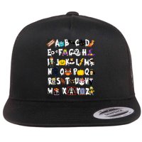 Halloween Alphabet Abcs Learning Kindergarten Teacher Flat Bill Trucker Hat