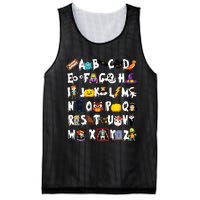 Halloween Alphabet Abcs Learning Kindergarten Teacher Mesh Reversible Basketball Jersey Tank