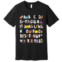 Halloween Alphabet Abcs Learning Kindergarten Teacher Premium T-Shirt