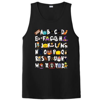 Halloween Alphabet Abcs Learning Kindergarten Teacher PosiCharge Competitor Tank