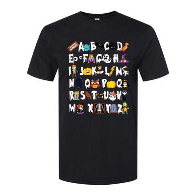 Halloween Alphabet Abcs Learning Kindergarten Teacher Softstyle CVC T-Shirt