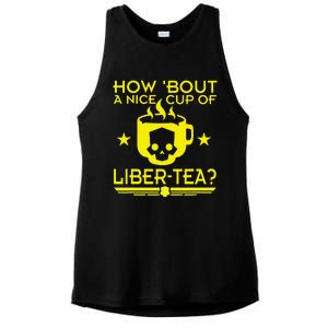 How About A Nice Cup Of Libert Tea Funny Ladies PosiCharge Tri-Blend Wicking Tank