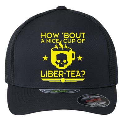 How About A Nice Cup Of Libert Tea Funny Flexfit Unipanel Trucker Cap