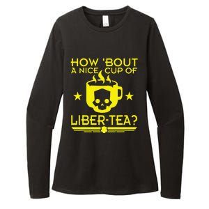 How About A Nice Cup Of Libert Tea Funny Womens CVC Long Sleeve Shirt