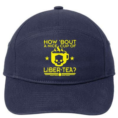 How About A Nice Cup Of Libert Tea Funny 7-Panel Snapback Hat