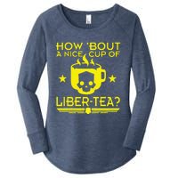 How About A Nice Cup Of Libert Tea Funny Women's Perfect Tri Tunic Long Sleeve Shirt