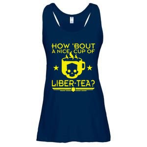 How About A Nice Cup Of Libert Tea Funny Ladies Essential Flowy Tank