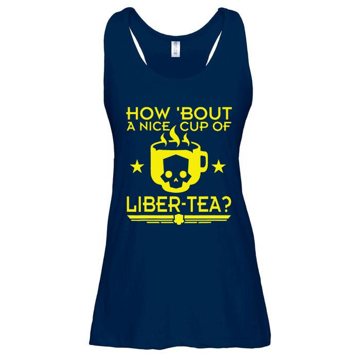 How About A Nice Cup Of Libert Tea Funny Ladies Essential Flowy Tank