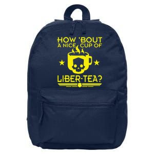 How About A Nice Cup Of Libert Tea Funny 16 in Basic Backpack