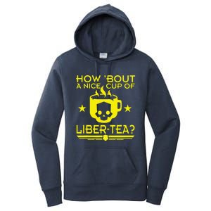 How About A Nice Cup Of Libert Tea Funny Women's Pullover Hoodie