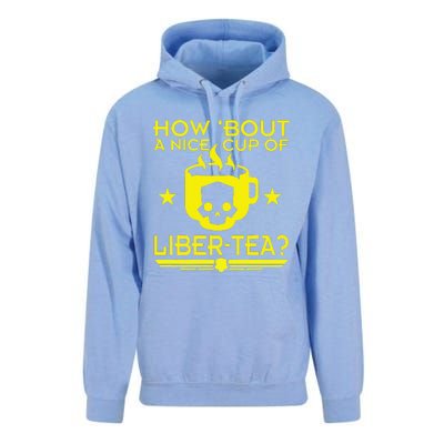 How About A Nice Cup Of Libert Tea Funny Unisex Surf Hoodie