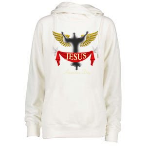 Happy Ascension And Easter Day Of Jesus Christ With Pigeon Gift Womens Funnel Neck Pullover Hood