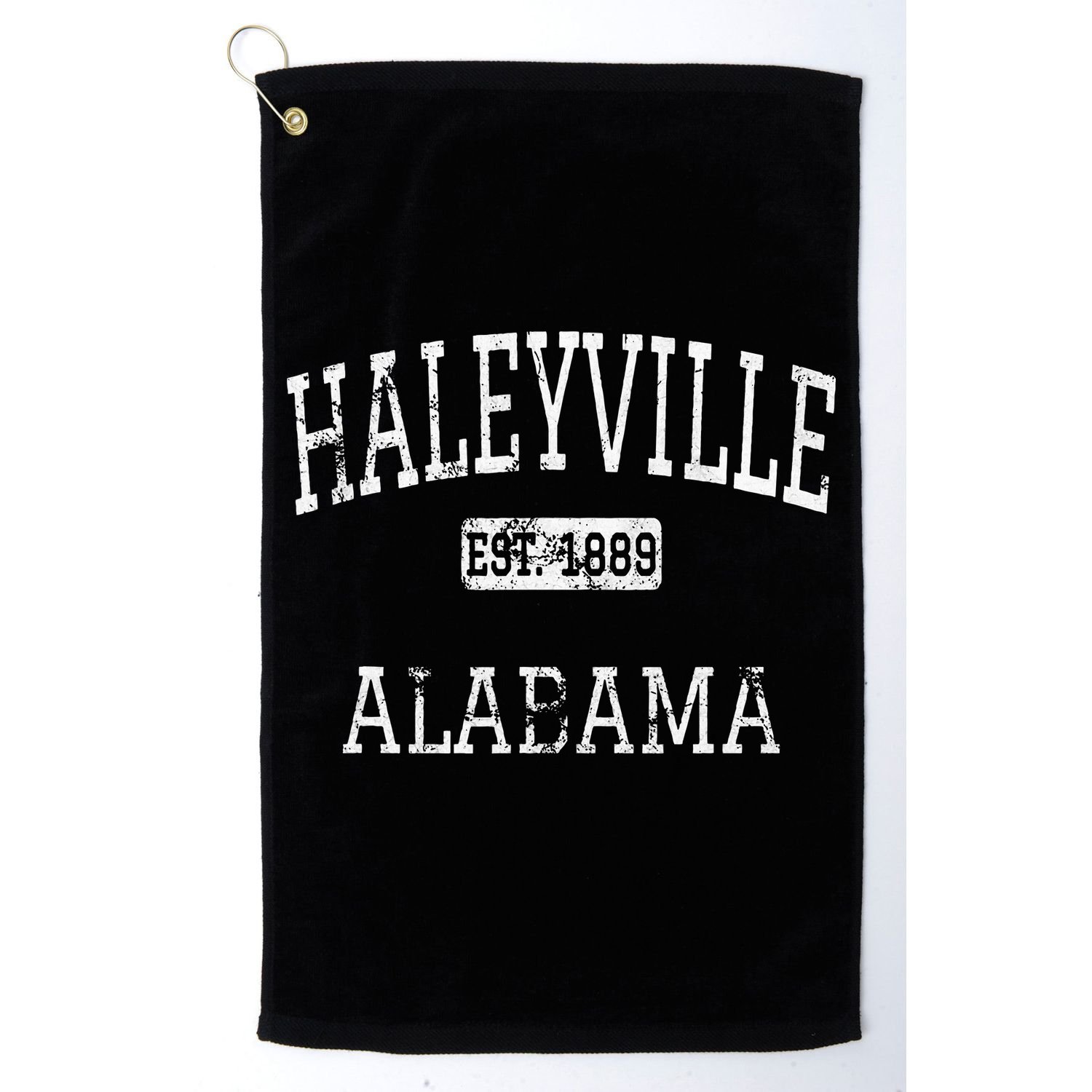 Haleyville Alabama Al Vintage Golf Towel