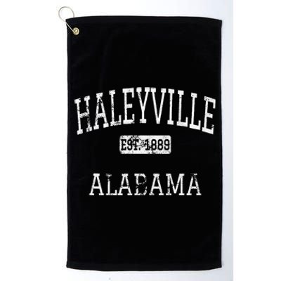 Haleyville Alabama Al Vintage Platinum Collection Golf Towel