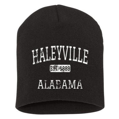 Haleyville Alabama Al Vintage Short Acrylic Beanie