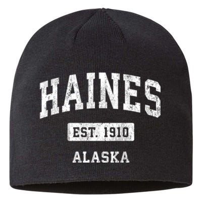 Haines Alaska Ak Vintage Sports Established Sustainable Beanie