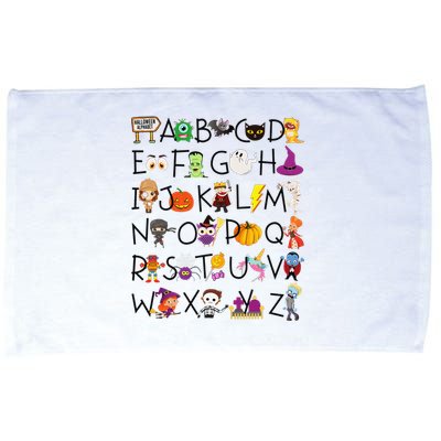 Halloween Alphabet ABCs Learning Kindergarten Teacher Microfiber Hand Towel