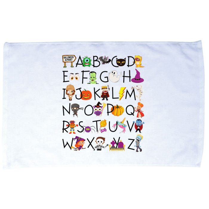 Halloween Alphabet ABCs Learning Kindergarten Teacher Microfiber Hand Towel