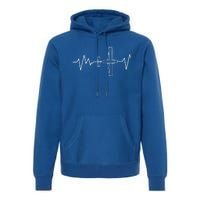 Heartbeat Airplane Aviation Aircraft Pilot Plane Gift Premium Hoodie